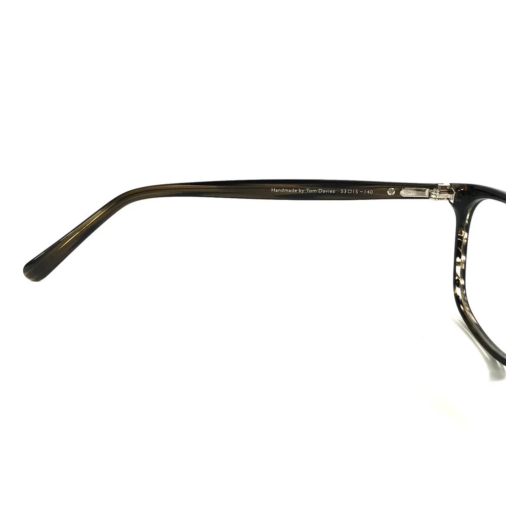 Tom Davies Eyeglasses Frames TD732 Col. 892 Brown Horn Cat Eye 53-15-140